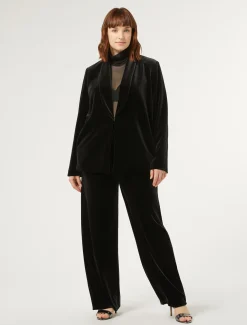 Marina Rinaldi Pantaloni & Jeans | Pantaloni & Jeans*Pantaloni in ciniglia stretch NERO