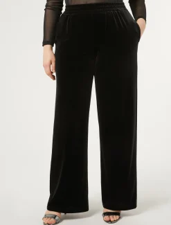 Marina Rinaldi Pantaloni & Jeans | Pantaloni & Jeans*Pantaloni in ciniglia stretch NERO