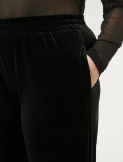 Marina Rinaldi Pantaloni & Jeans | Pantaloni & Jeans*Pantaloni in ciniglia stretch NERO