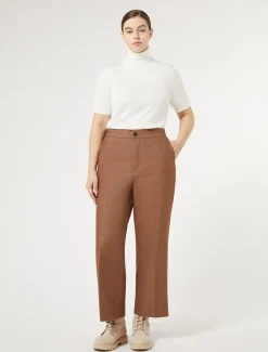 Marina Rinaldi Pantaloni & Jeans | Pantaloni & Jeans*Pantaloni in cotone effetto denim BRONZO