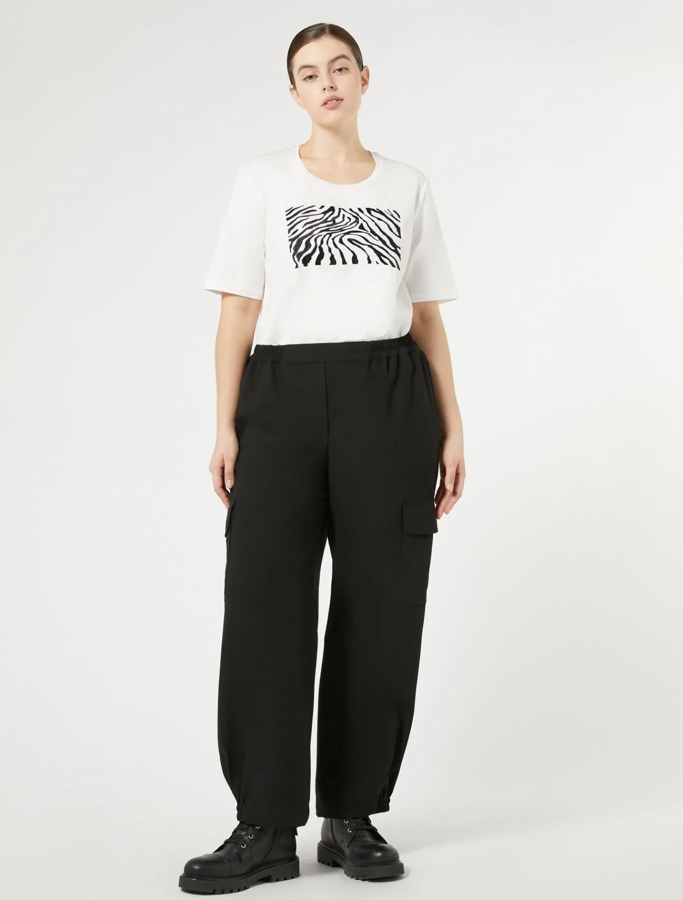Marina Rinaldi Pantaloni & Jeans | Pantaloni & Jeans*Pantaloni in crêpe di envers satin NERO