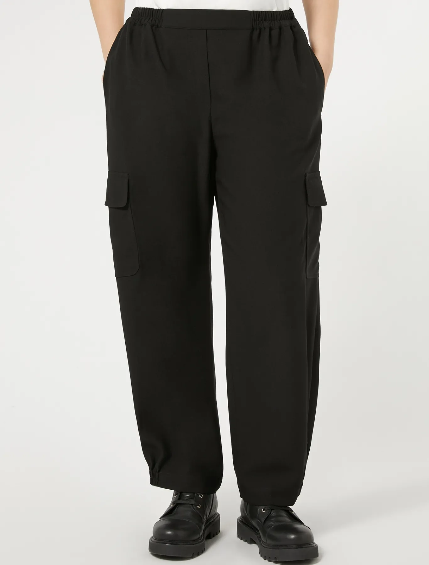 Marina Rinaldi Pantaloni & Jeans | Pantaloni & Jeans*Pantaloni in crêpe di envers satin NERO