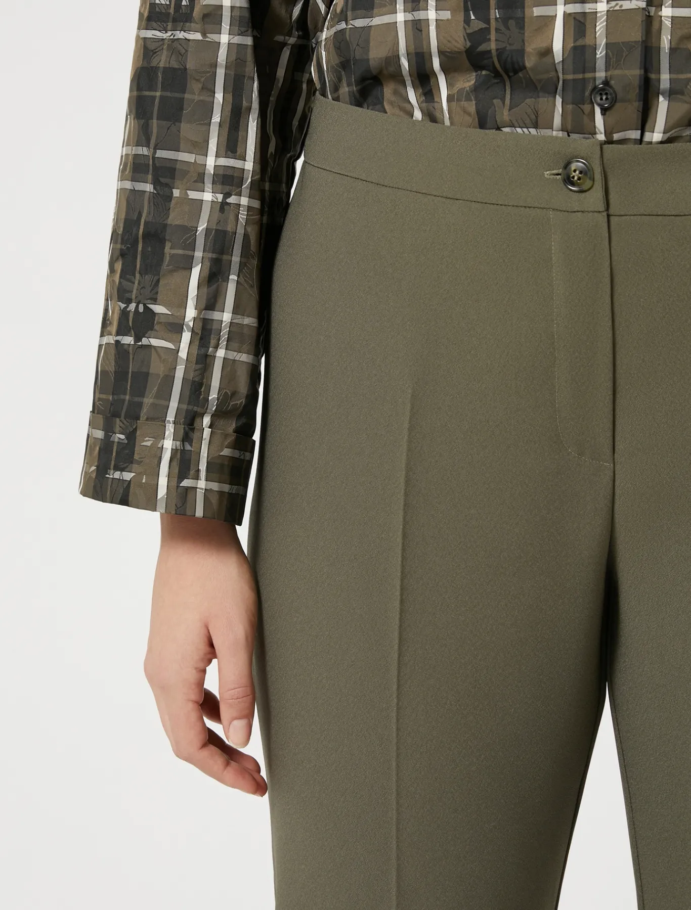 Marina Rinaldi Pantaloni & Jeans | Pantaloni & Jeans*Pantaloni in crêpe di envers satin VERDEKAKI