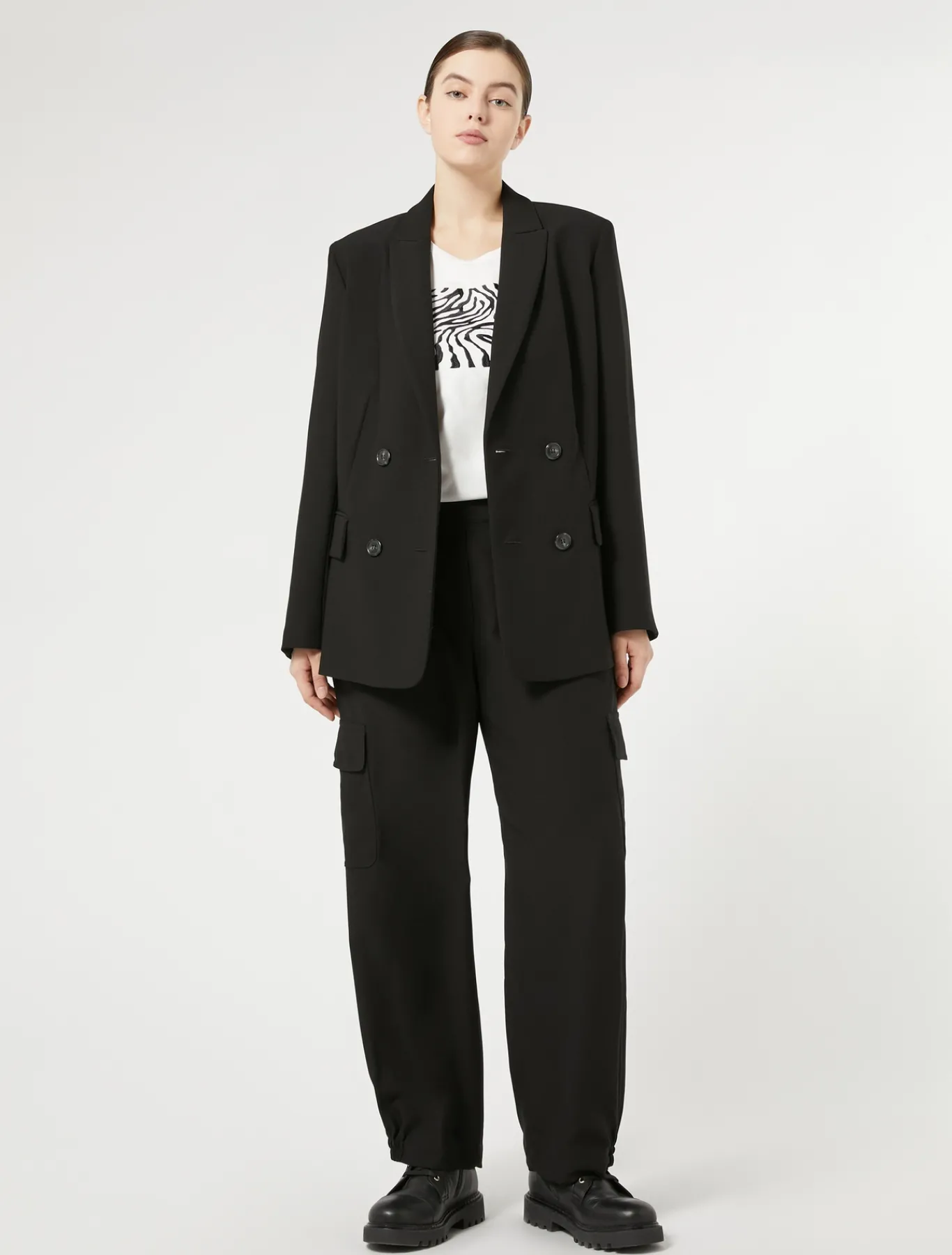 Marina Rinaldi Pantaloni & Jeans | Pantaloni & Jeans*Pantaloni in crêpe di envers satin NERO