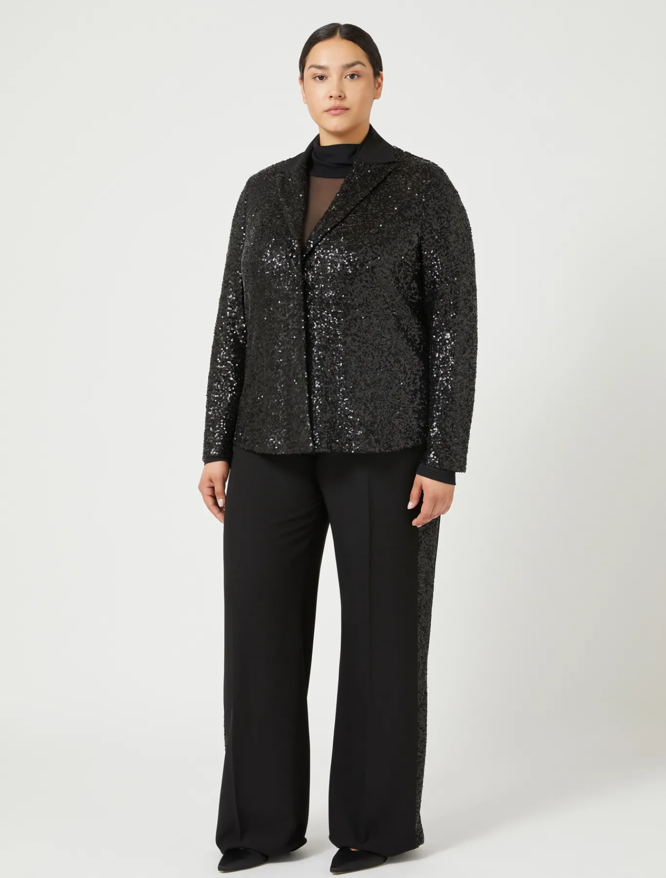 Marina Rinaldi Pantaloni & Jeans | Pantaloni & Jeans*Pantaloni in crêpe envers satin NERO
