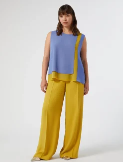 Marina Rinaldi Pantaloni E Gonne | Pantaloni & Jeans*Pantaloni in crêpe envers satin ORO