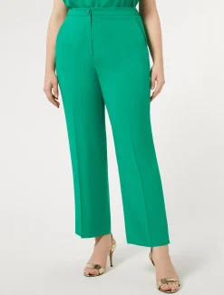 Marina Rinaldi Pantaloni E Gonne | Collezione Elegante*Pantaloni in crêpe envers satin VERDEBANDIERA