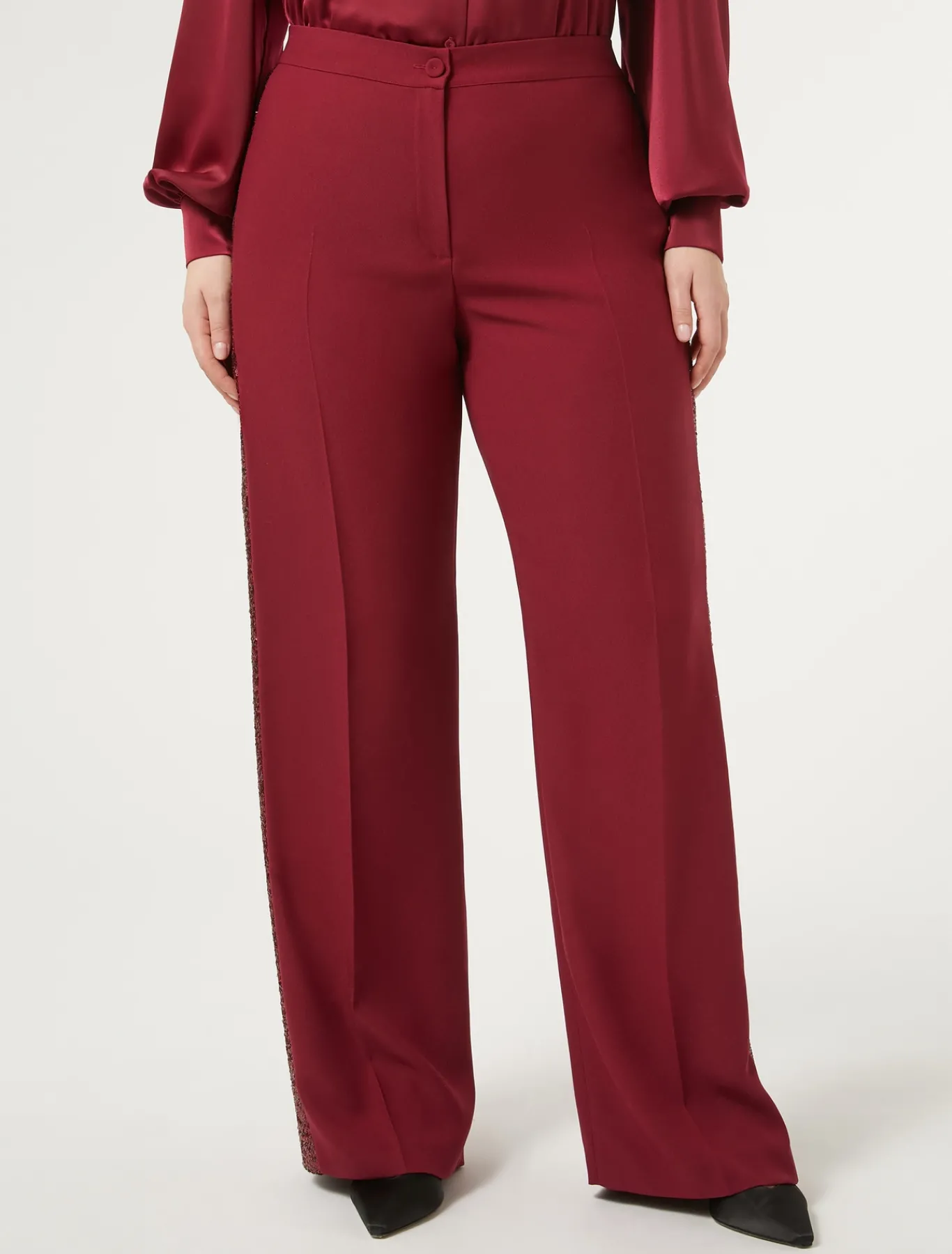 Marina Rinaldi Selezione Elegante | Collezione Elegante*Pantaloni in crêpe envers satin RUBINO