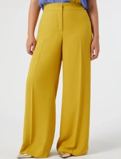 Marina Rinaldi Pantaloni E Gonne | Pantaloni & Jeans*Pantaloni in crêpe envers satin ORO