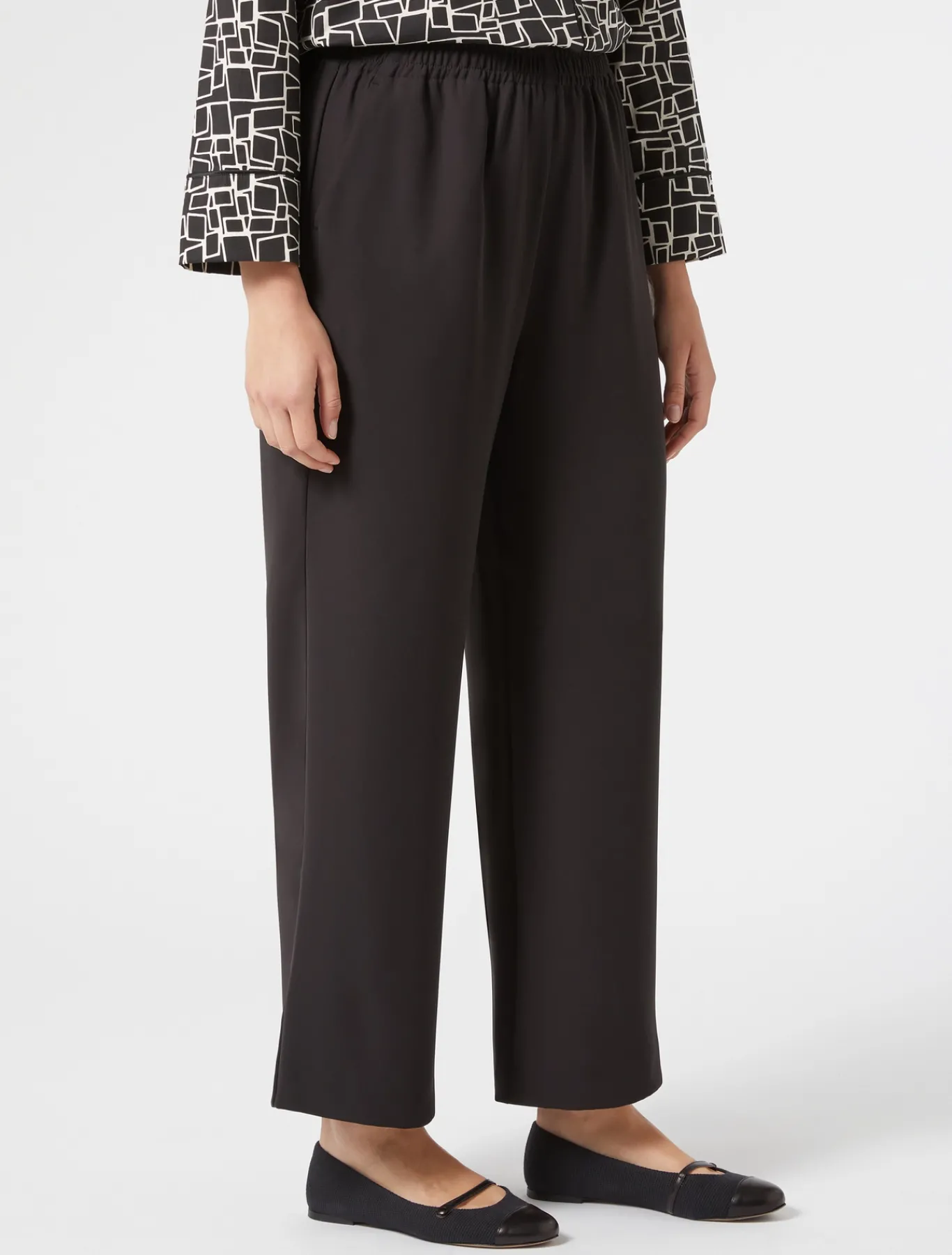 Marina Rinaldi Pantaloni & Jeans | Pantaloni & Jeans*Pantaloni in crêpe envers satin NERO