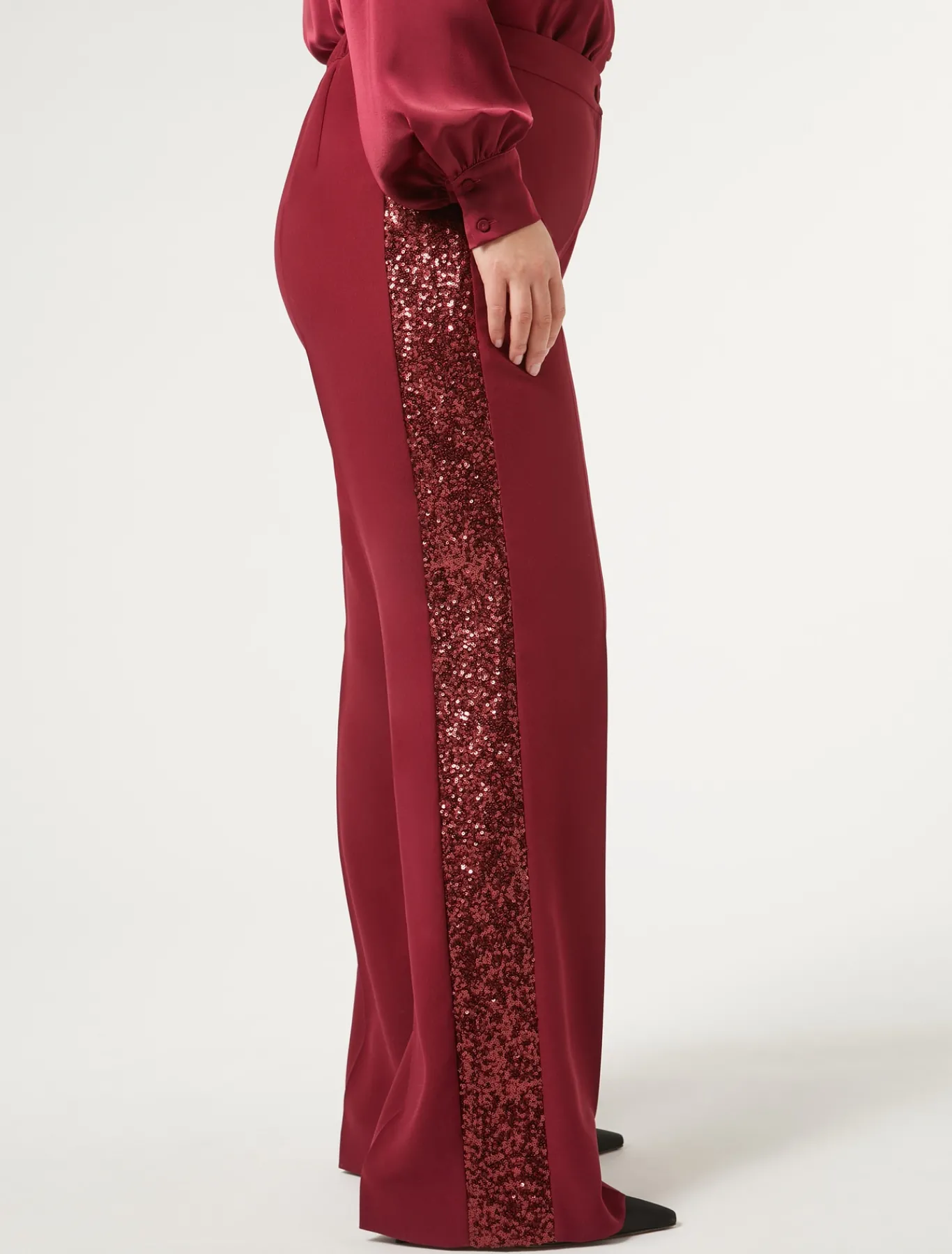 Marina Rinaldi Selezione Elegante | Collezione Elegante*Pantaloni in crêpe envers satin RUBINO