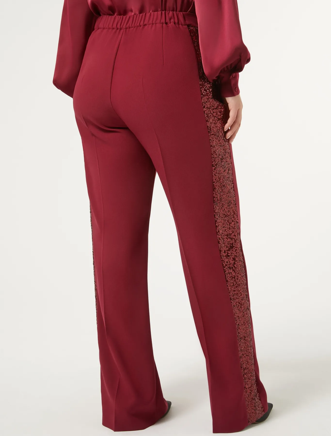 Marina Rinaldi Selezione Elegante | Collezione Elegante*Pantaloni in crêpe envers satin RUBINO