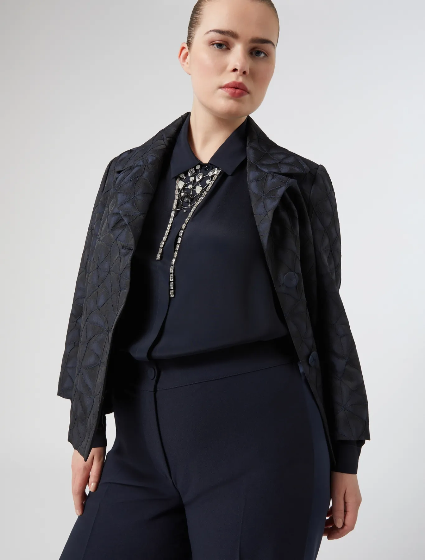 Marina Rinaldi Pantaloni E Gonne | Selezione Elegante*Pantaloni in crêpe envers satin BLUNOTTE
