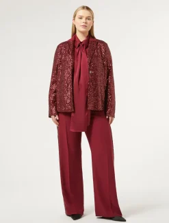 Marina Rinaldi Selezione Elegante | Collezione Elegante*Pantaloni in crêpe envers satin RUBINO