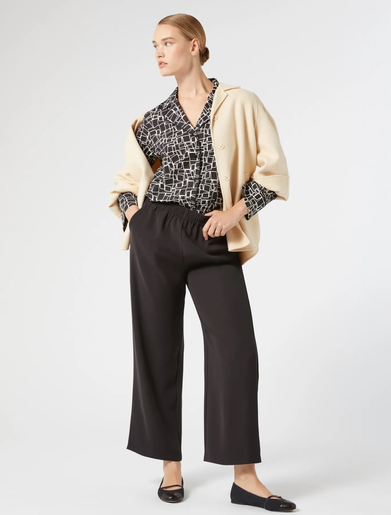 Marina Rinaldi Pantaloni & Jeans | Pantaloni & Jeans*Pantaloni in crêpe envers satin NERO