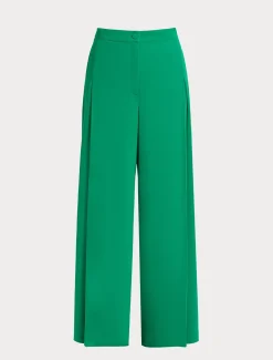 Marina Rinaldi Pantaloni E Gonne | Pantaloni & Jeans*Pantaloni in crêpe georgette VERDEBANDIERA