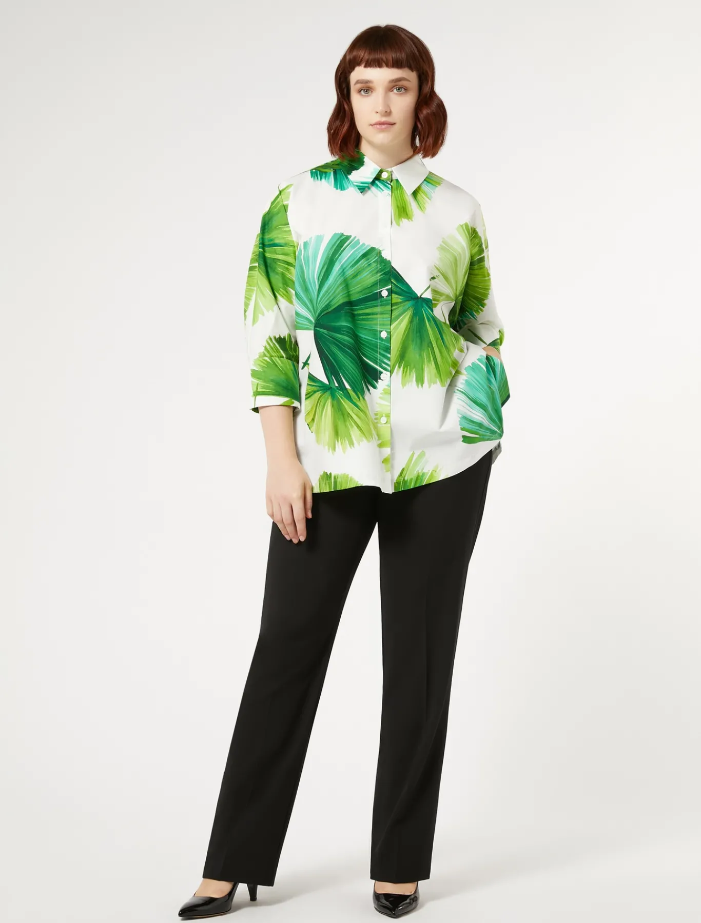 Marina Rinaldi Pantaloni & Jeans | Pantaloni & Jeans*Pantaloni in crêpe satin di lana NERO