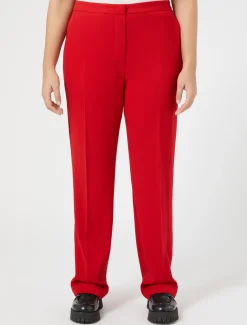 Marina Rinaldi Pantaloni & Jeans | Pantaloni & Jeans*Pantaloni in crêpe satin di lana ROSSO