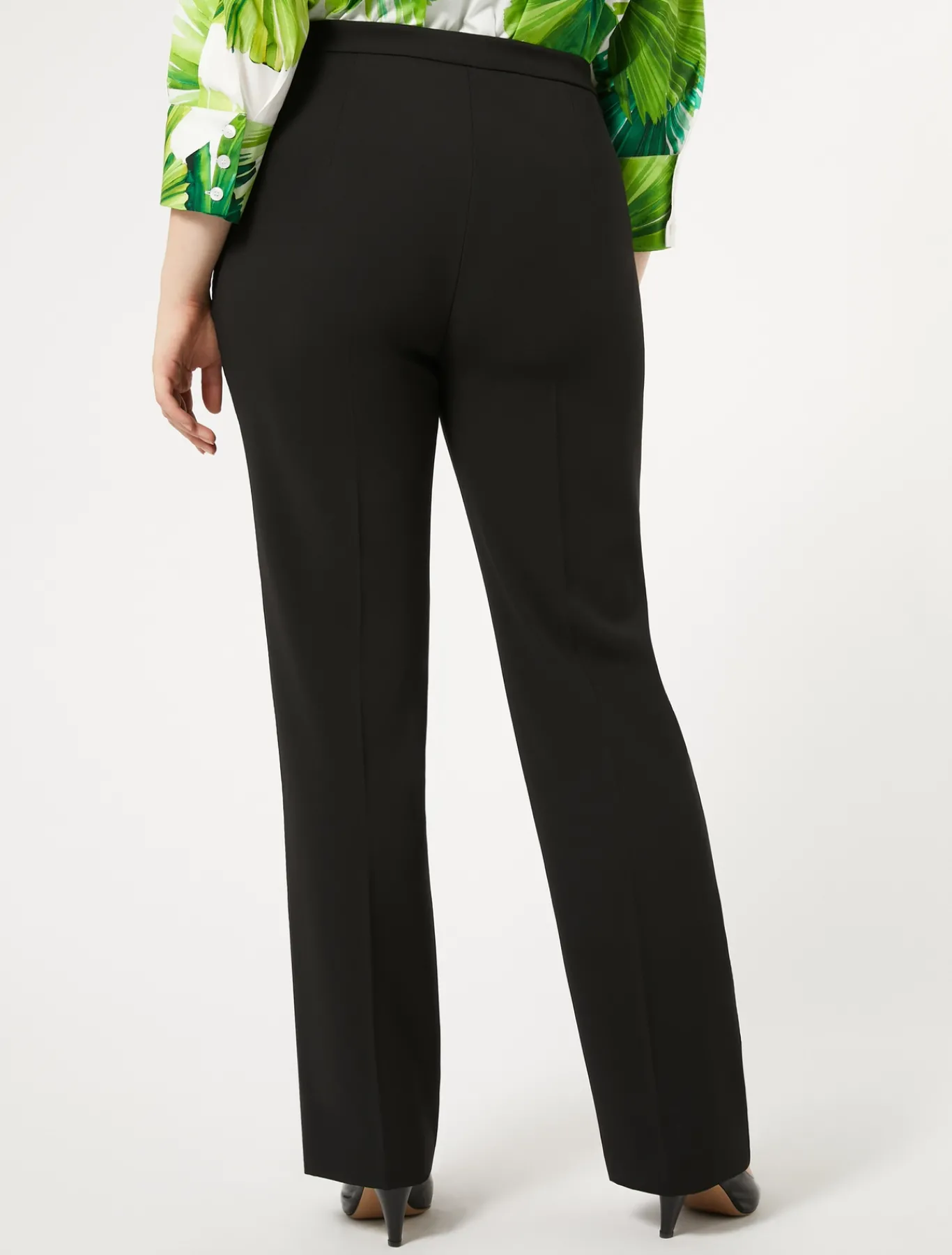 Marina Rinaldi Pantaloni & Jeans | Pantaloni & Jeans*Pantaloni in crêpe satin di lana NERO