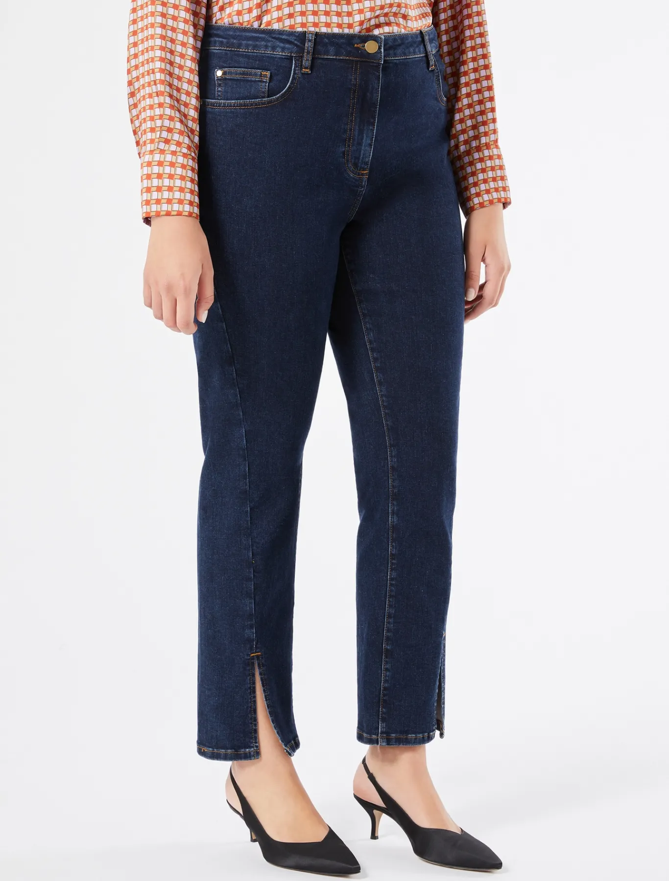 Marina Rinaldi Pantaloni & Jeans | Pantaloni & Jeans*Pantaloni in denim di cotone stretch BLUNOTTE