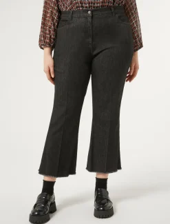 Marina Rinaldi Pantaloni & Jeans | Pantaloni & Jeans*Pantaloni in denim di cotone NERO