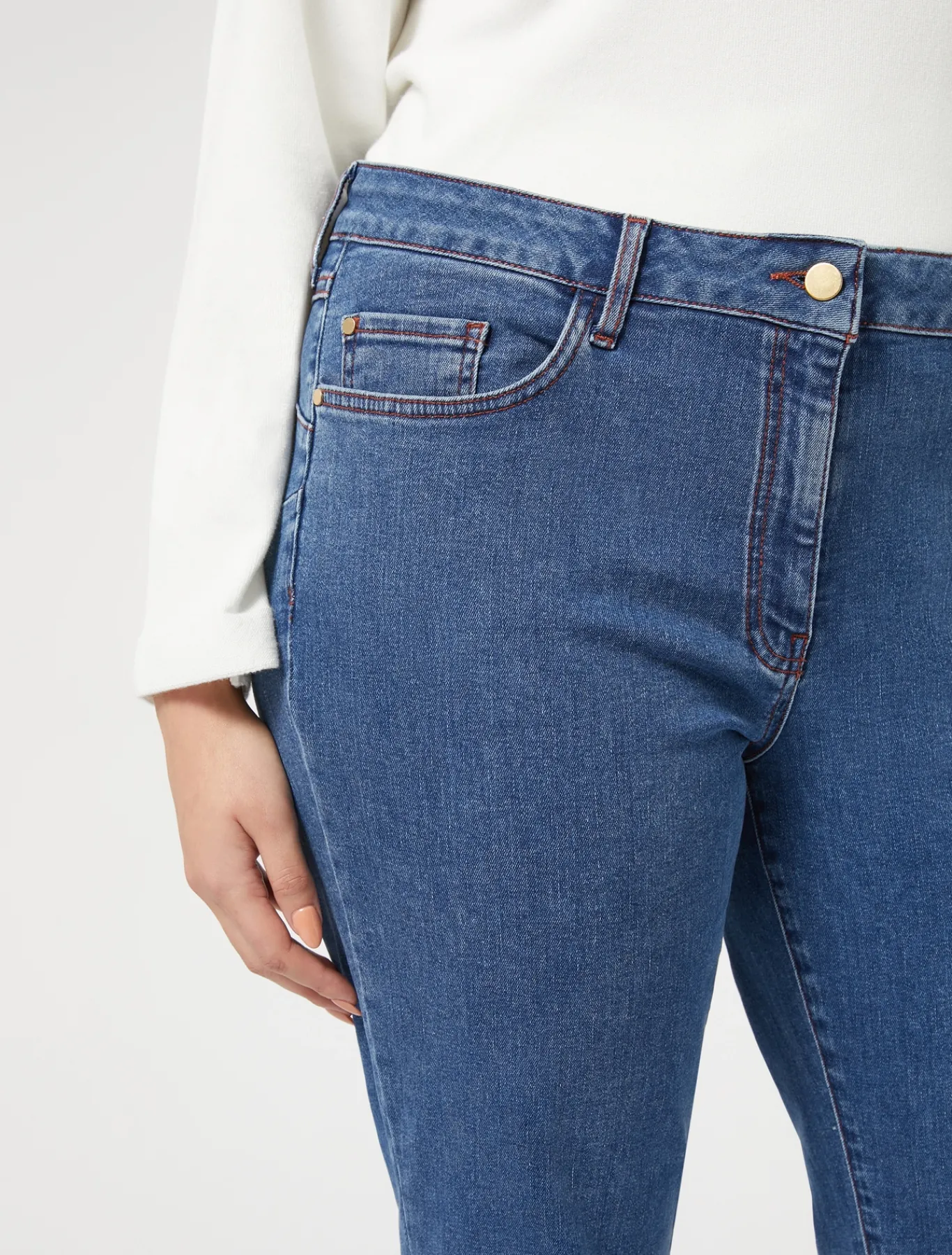 Marina Rinaldi Pantaloni & Jeans | Pantaloni & Jeans*Pantaloni in denim di cotone stretch BLUEJEANS
