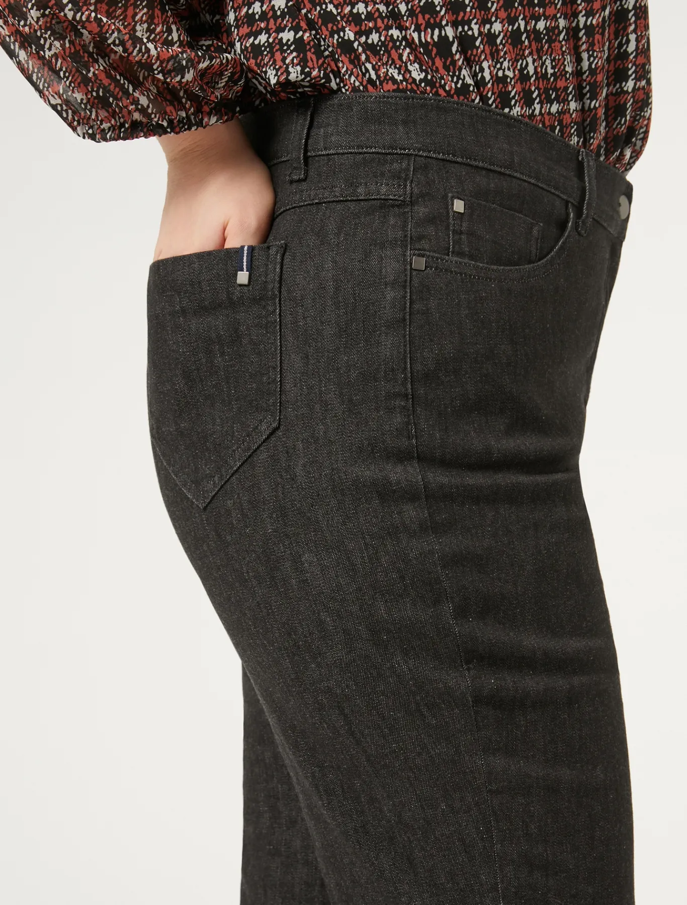 Marina Rinaldi Pantaloni & Jeans | Pantaloni & Jeans*Pantaloni in denim di cotone NERO