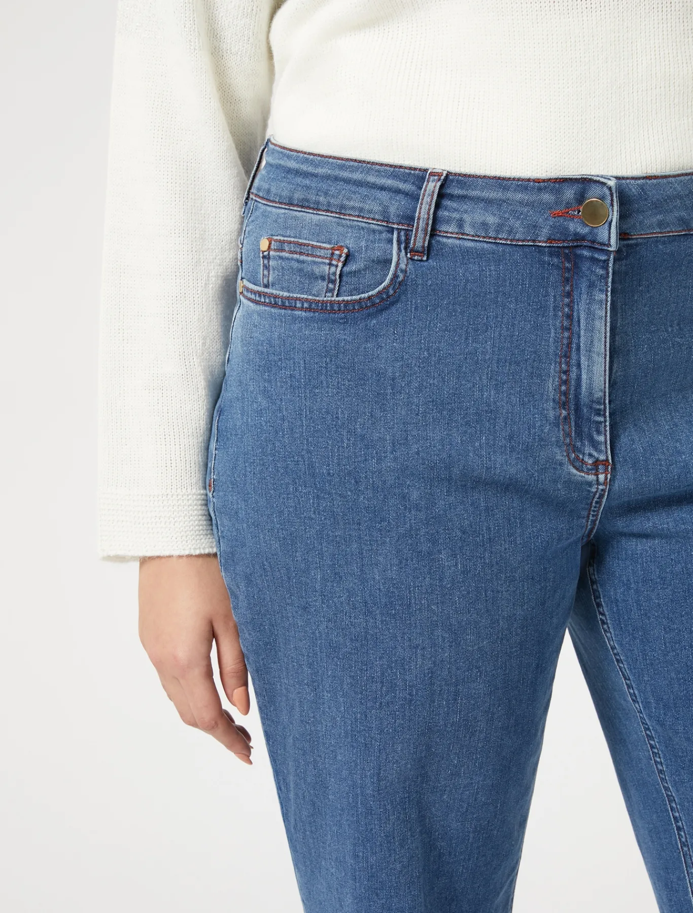 Marina Rinaldi Pantaloni & Jeans | Pantaloni & Jeans*Pantaloni in denim di cotone stretch BLUEJEANS