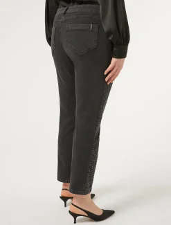 Marina Rinaldi Pantaloni & Jeans | Pantaloni & Jeans*Pantaloni in denim di cotone NERO