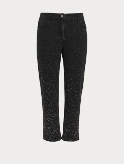 Marina Rinaldi Pantaloni & Jeans | Pantaloni & Jeans*Pantaloni in denim di cotone NERO