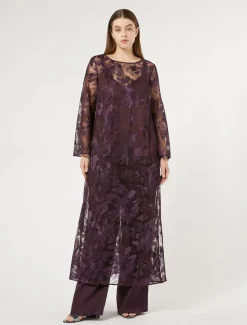 Marina Rinaldi Pantaloni E Gonne | Collezione Elegante*Pantaloni in envers satin lucido BORDEAUX