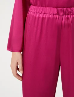 Marina Rinaldi Pantaloni E Gonne | Collezione Elegante*Pantaloni in envers satin lucido LAMPONE