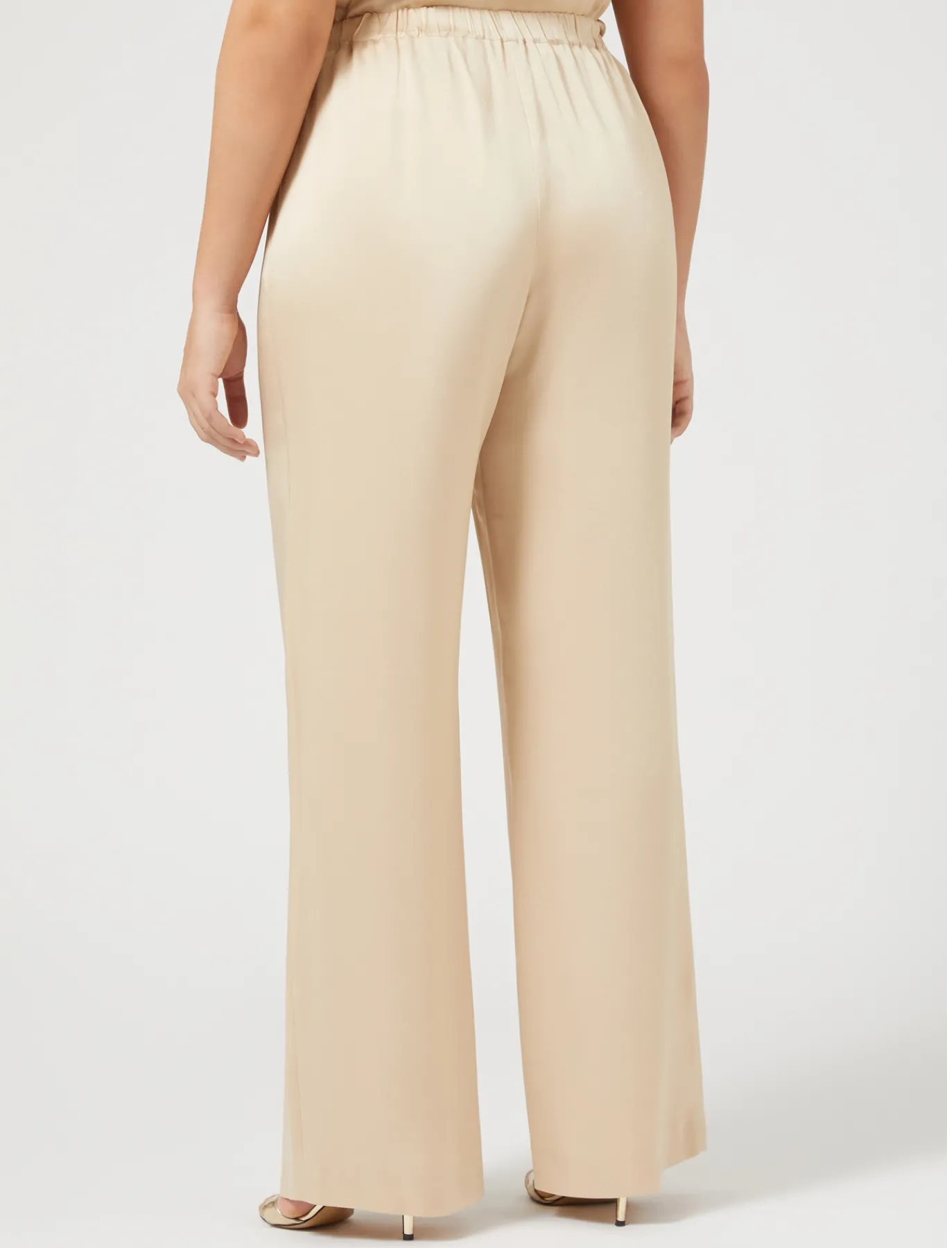 Marina Rinaldi Pantaloni E Gonne | Collezione Elegante*Pantaloni in envers satin lucido MIELE