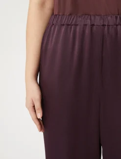 Marina Rinaldi Pantaloni E Gonne | Collezione Elegante*Pantaloni in envers satin lucido BORDEAUX