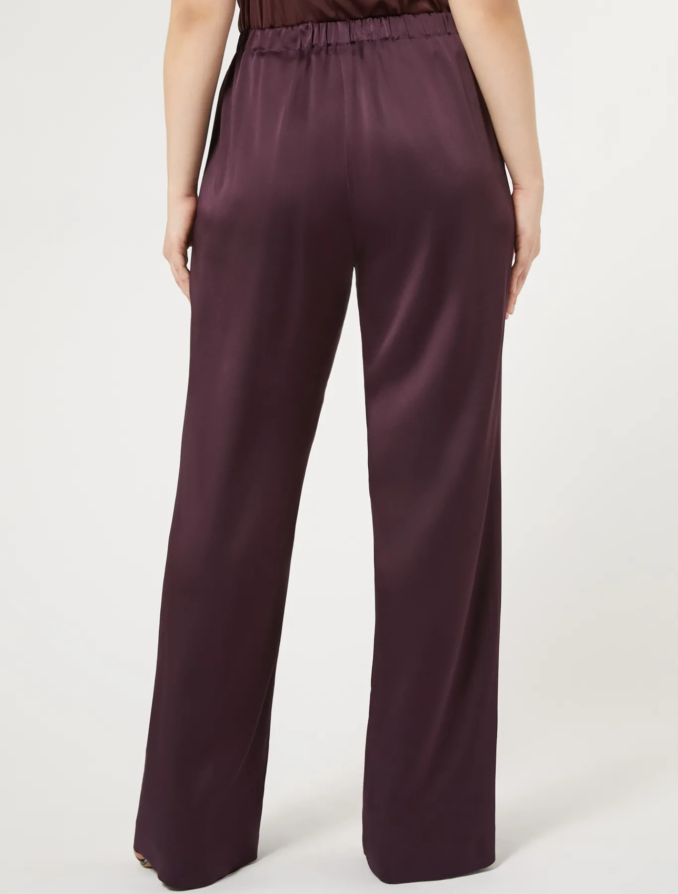 Marina Rinaldi Pantaloni E Gonne | Collezione Elegante*Pantaloni in envers satin lucido BORDEAUX