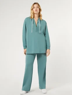 Marina Rinaldi Pantaloni & Jeans | Pantaloni & Jeans*Pantaloni in felpa di cotone stretch VERDESALVIA