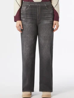 Marina Rinaldi Pantaloni & Jeans | Pantaloni & Jeans*Pantaloni in felpa stampata NERO