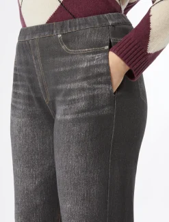 Marina Rinaldi Pantaloni & Jeans | Pantaloni & Jeans*Pantaloni in felpa stampata NERO