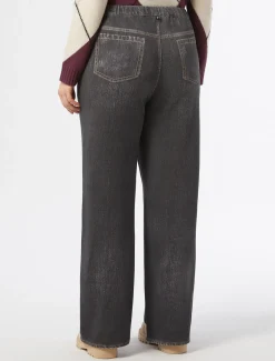Marina Rinaldi Pantaloni & Jeans | Pantaloni & Jeans*Pantaloni in felpa stampata NERO