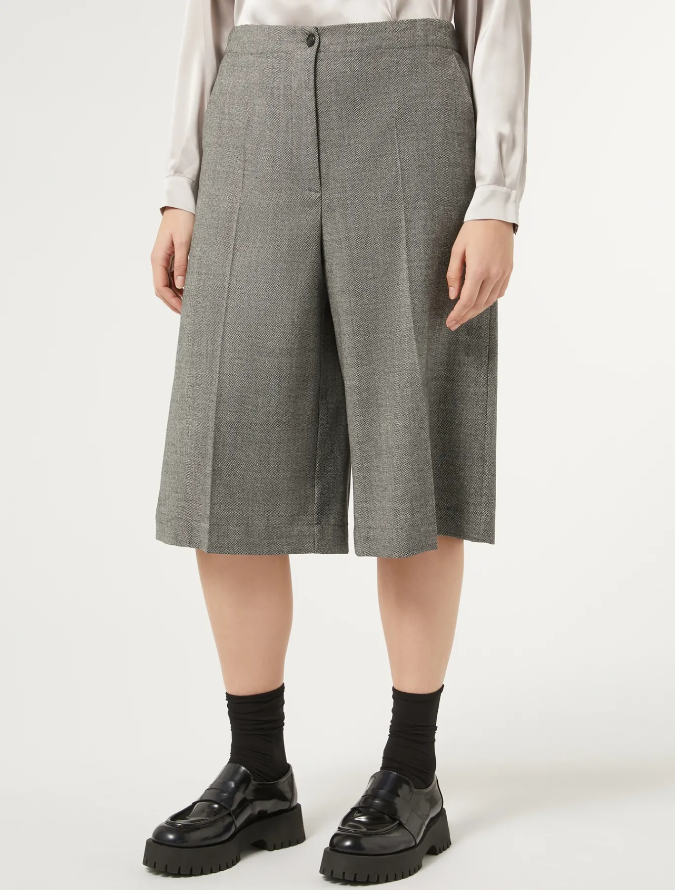 Marina Rinaldi Pantaloni & Jeans | Pantaloni & Jeans*Pantaloni in flanella di lana GRIGIOSCURO