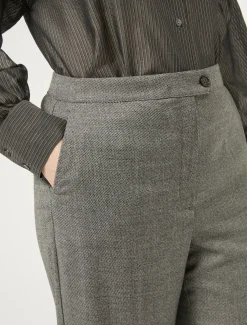 Marina Rinaldi Pantaloni & Jeans | Pantaloni & Jeans*Pantaloni in flanella di lana GRIGIOSCURO