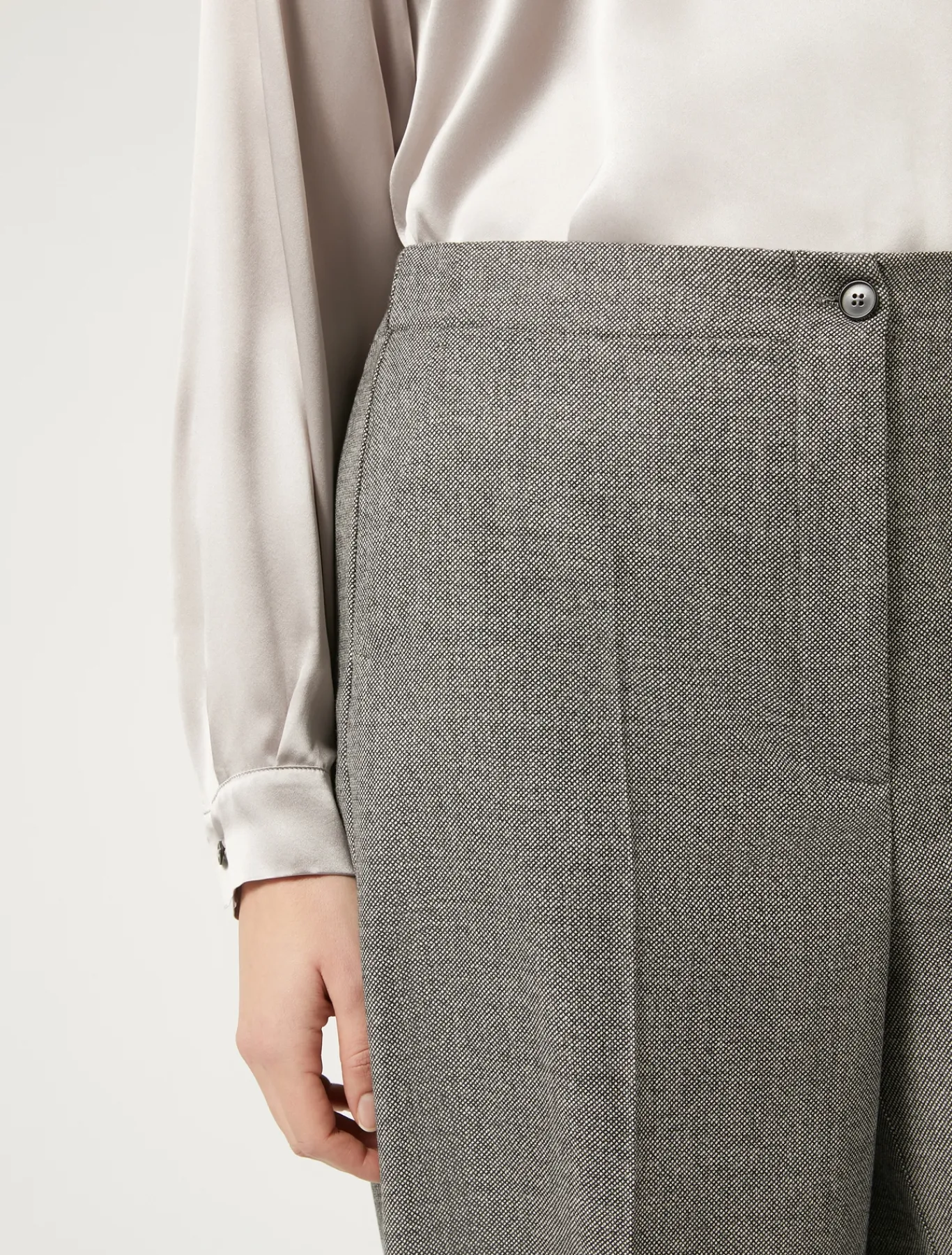 Marina Rinaldi Pantaloni & Jeans | Pantaloni & Jeans*Pantaloni in flanella di lana GRIGIOSCURO