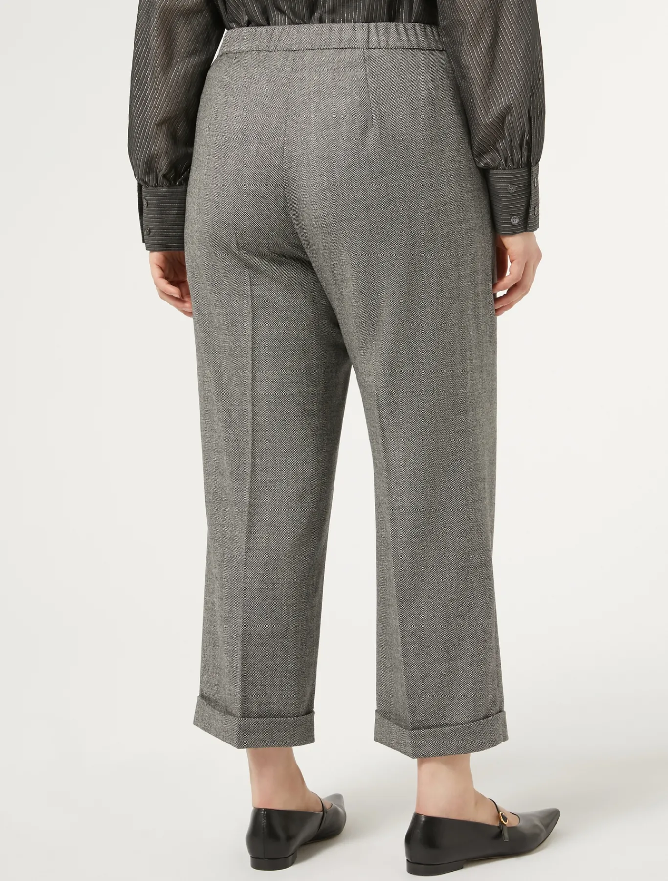 Marina Rinaldi Pantaloni & Jeans | Pantaloni & Jeans*Pantaloni in flanella di lana GRIGIOSCURO