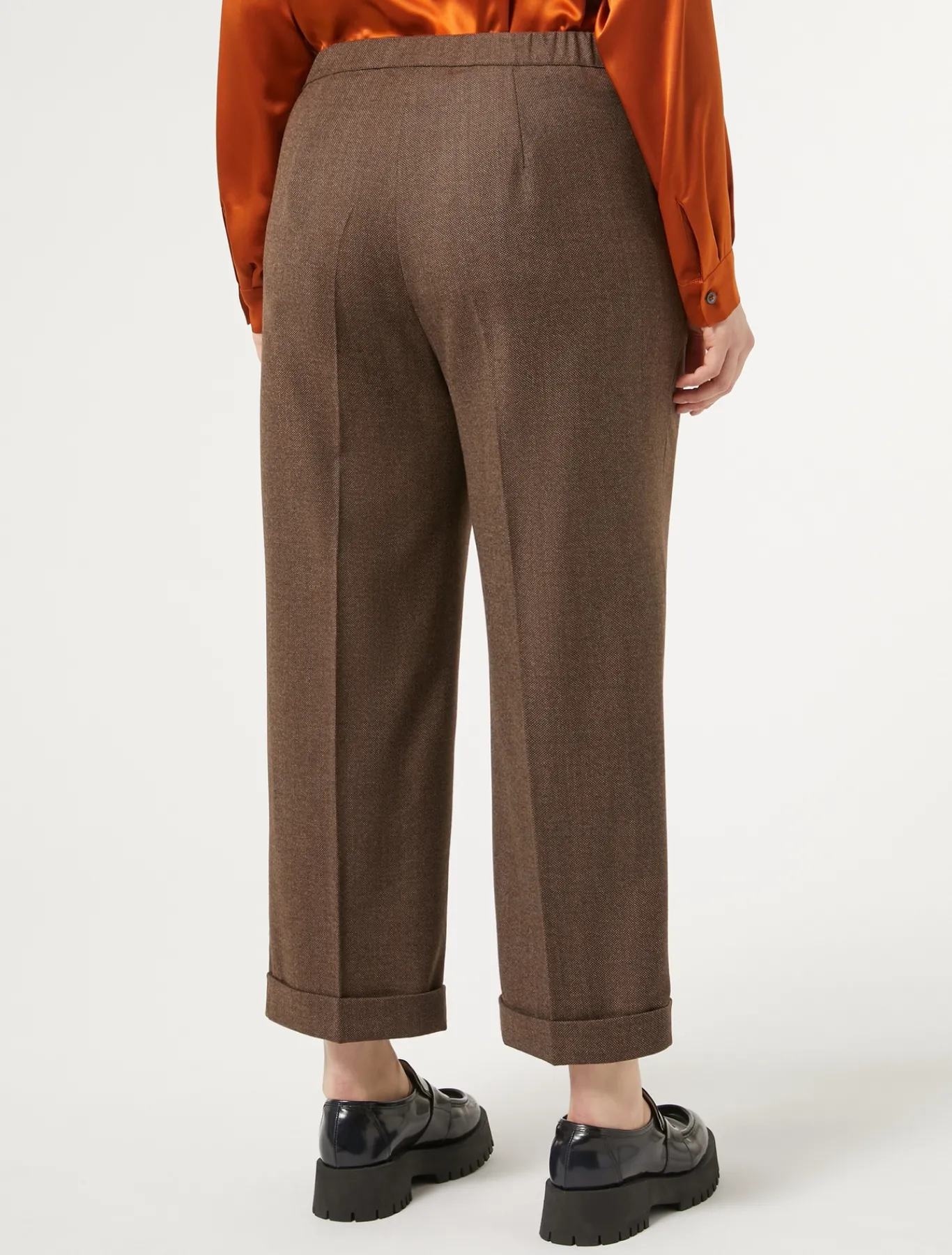 Marina Rinaldi Pantaloni & Jeans | Pantaloni & Jeans*Pantaloni in flanella di lana MARRONE