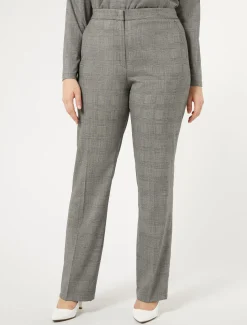 Marina Rinaldi Pantaloni & Jeans | Pantaloni & Jeans*Pantaloni in foulé di lana NEROBIANCO
