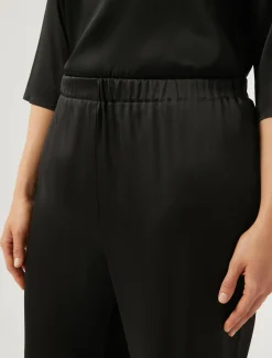 Marina Rinaldi Pantaloni E Gonne | Pantaloni & Jeans*Pantaloni in frisottino lucido NERO