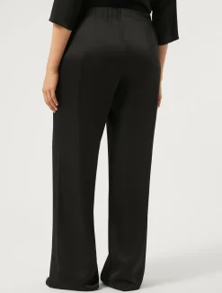 Marina Rinaldi Pantaloni E Gonne | Pantaloni & Jeans*Pantaloni in frisottino lucido NERO