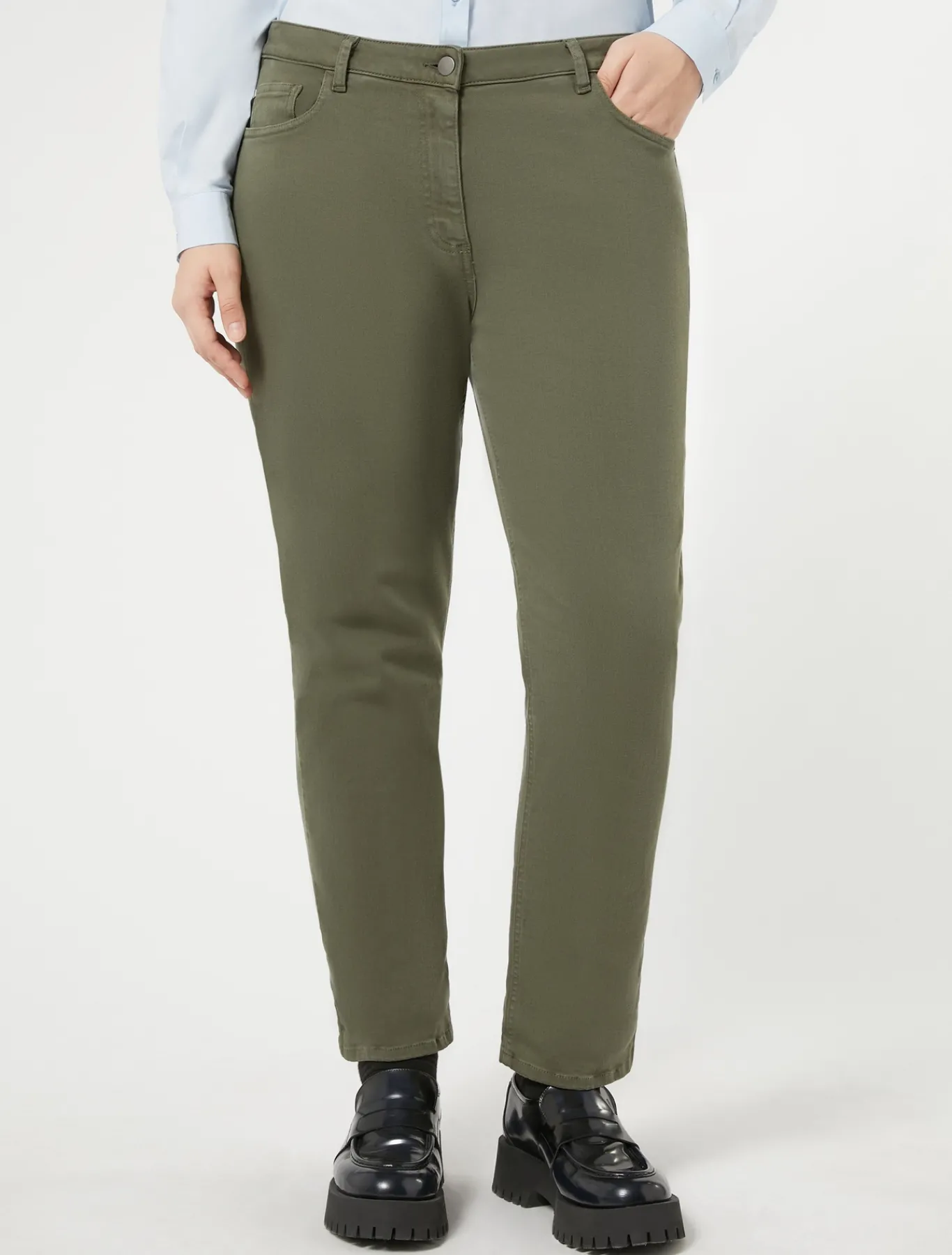 Marina Rinaldi Pantaloni & Jeans | Pantaloni & Jeans*Pantaloni in gabardina VERDEMUSCHIO