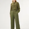 Marina Rinaldi Pantaloni & Jeans | Pantaloni & Jeans*Pantaloni in gabardina di lana VERDE