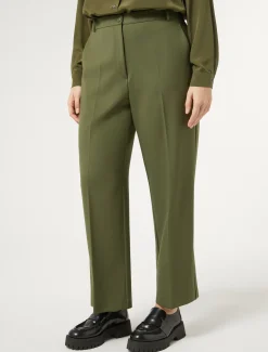 Marina Rinaldi Pantaloni & Jeans | Pantaloni & Jeans*Pantaloni in gabardina di lana VERDE